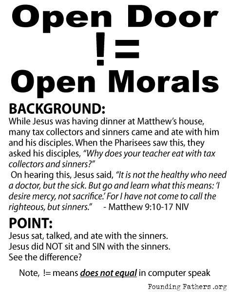 Open Door != Open Morals