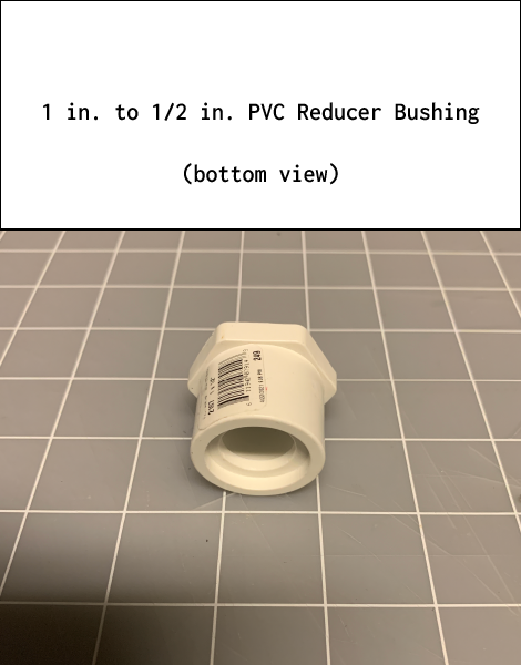 1 in. to 1-1/2 in. PVC Drain Pan Fitting